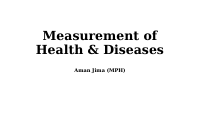 Measurement of Health & Diseases.pptx